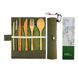 Bamboo portable tableware gift box 11pcs set 0 - Tophatter Daily Deals