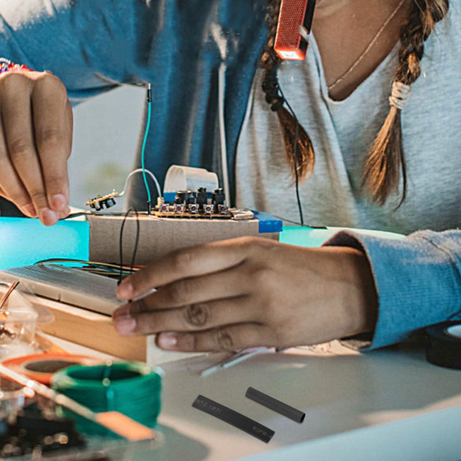 127-Piece: 2:1 Heat Shrink Tube Wire Wrap Assortment Set Home Improvement - Tophatter Daily Deals