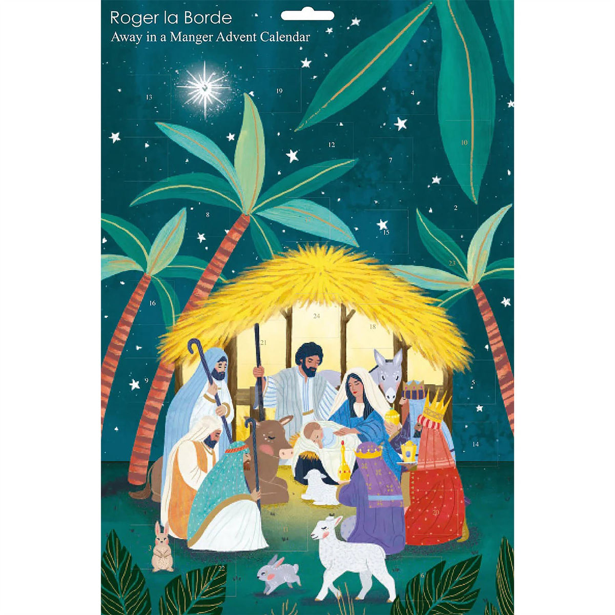 Away in a Manger Christmas Advent Calendar | Religious Nativity Advent Calendar Advent Calendar - Tophatter Daily Deals
