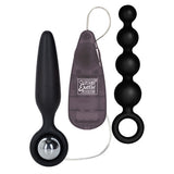 Booty Call Vibro Anal Kit – Anal Vibrator Kit > Anal Range > Butt Plug Kits - Tophatter Daily Deals