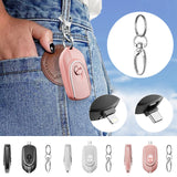 2 In 1 Mini Keychain Power Bank Keyring Hanging Buckle 2 Output Interfaces 5V 1200MAH Backup Power Bank Retractable Plug Waterproof Phone Charging Accessories 0 - Tophatter Daily Deals