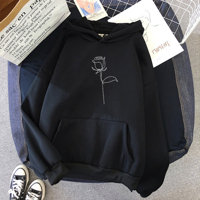 Oversized Cozy Women’s Hoodie - Relaxed Fleece, Casual Black 3D Changing Face Moving Picture Frame - Tophatter Daily Deals