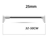 Built-In Spring Stainless Steel Non-Perforated Clothes Rail 25mm 32 50cm 0 - Tophatter Daily Deals