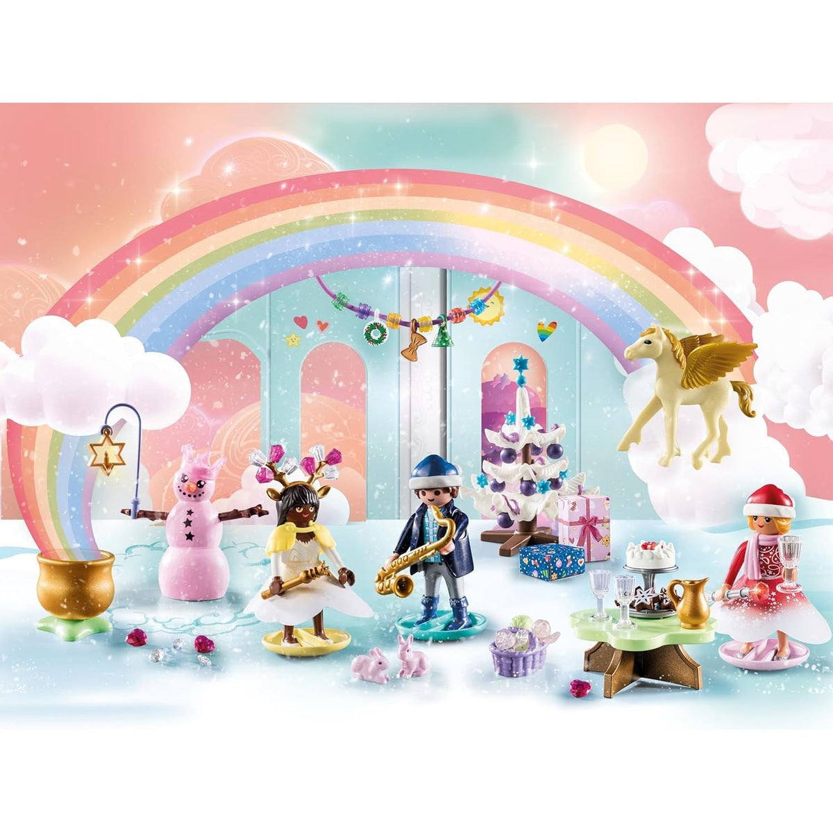 Playmobil 71348 Christmas Under The Rainbow | Childrens Christmas Advent Calendar Advent Calendar - Tophatter Daily Deals