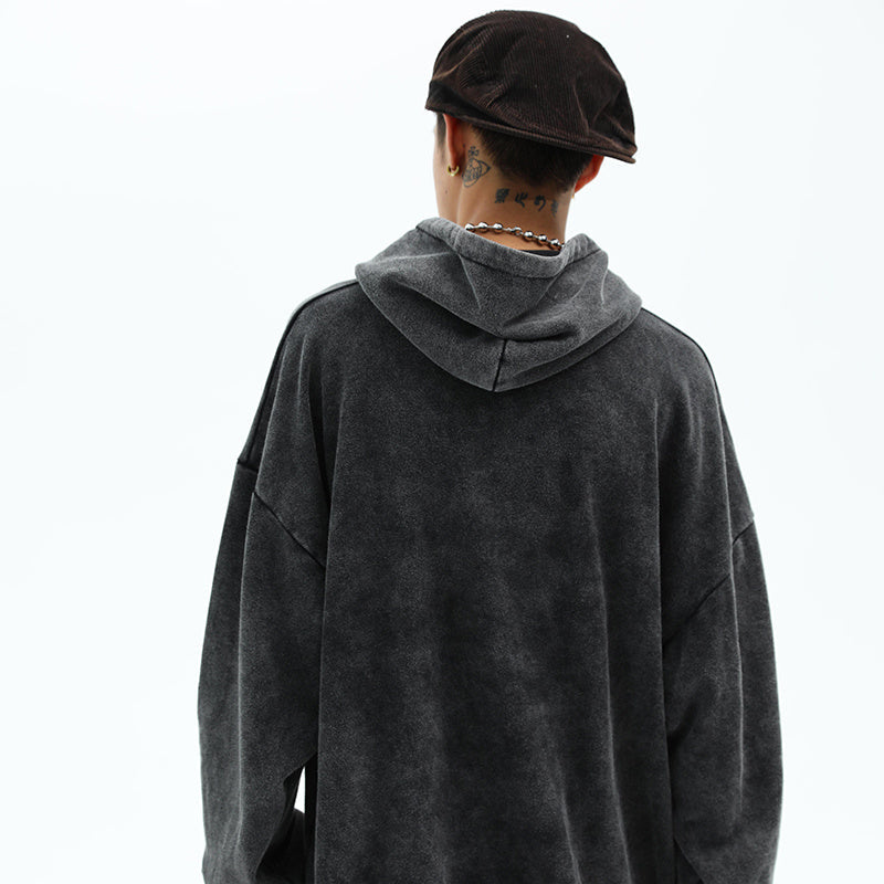 Oversized Mens Hoodie - Relaxed Cut, Vintage Cotton, Casual 3D Changing Face Moving Picture Frame - Tophatter Daily Deals