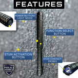 Tactical 12,000,000* Stun Baton Flashlight Stun Baton - Tophatter Daily Deals
