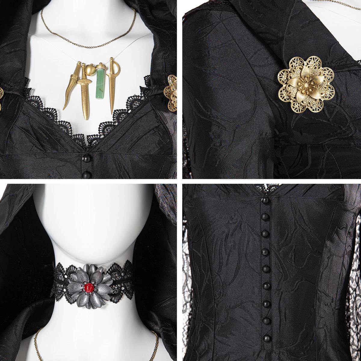 RE 8 Village Vampire Daughters Bela Daniela Cassandra Dimitrescu Halloween Premium Edition Cosplay Costume Costume - Tophatter Daily Deals