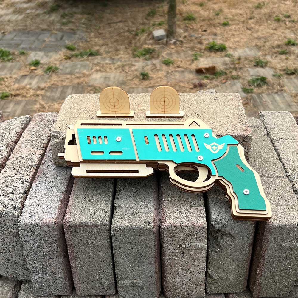 Hunting Eagle 3D Wooden Rubber Band Gun Model Kit - Tophatter Daily Deals