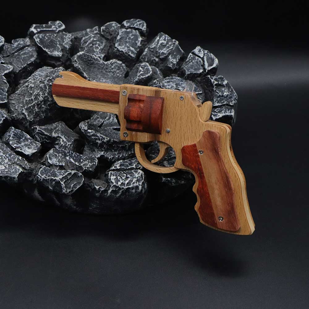 S&W 625 Revolver Rubber Band Gun Wooden Model - Tophatter Daily Deals