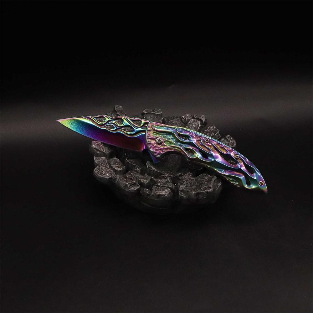 Fantastic Flame Shape Folding Knife - Tophatter Daily Deals