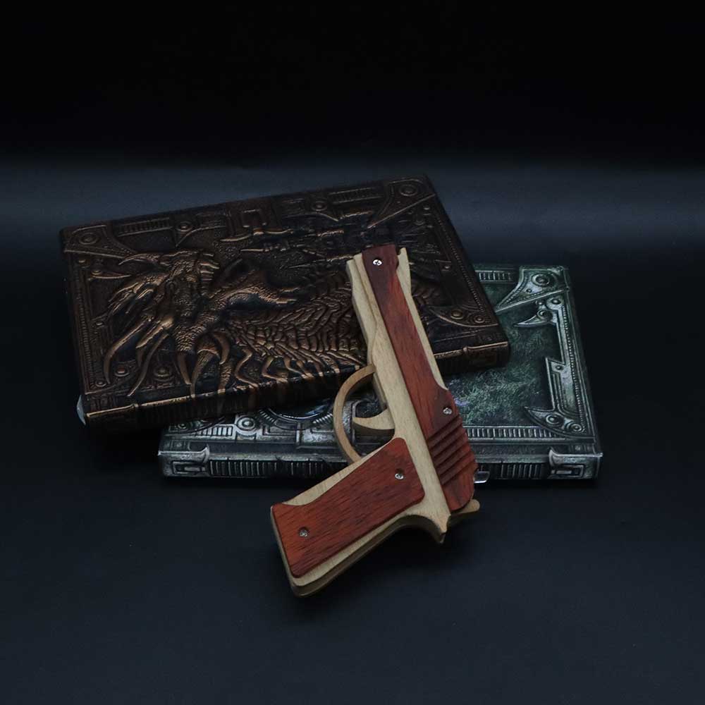 Wooden M9 Replica Rubber Band Gun - Tophatter Daily Deals