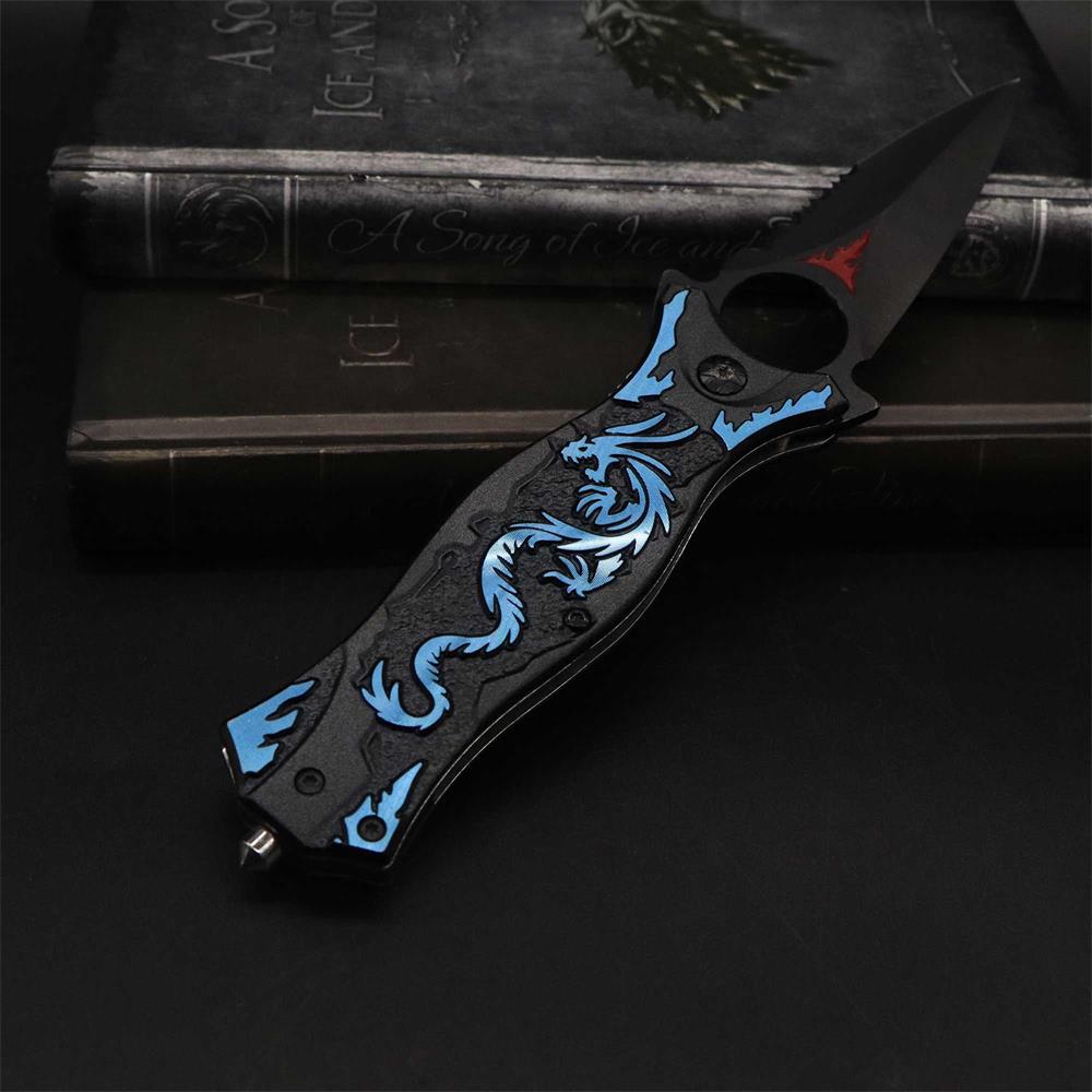 Dragon Totem Skeleton Folding Knife - Tophatter Daily Deals