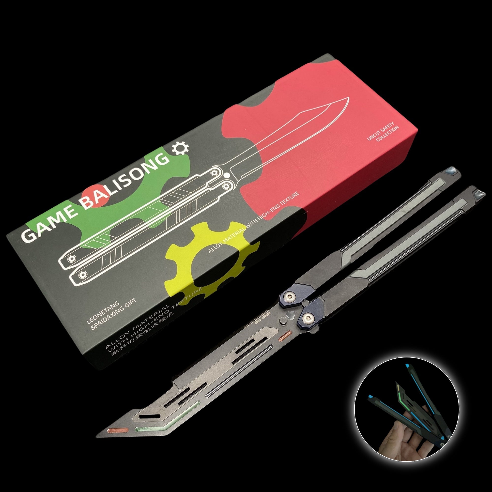 Best Quality Game Butterfly Knife IRL Game Balisong For Collection RGX Knife CNC Version - Tophatter Daily Deals
