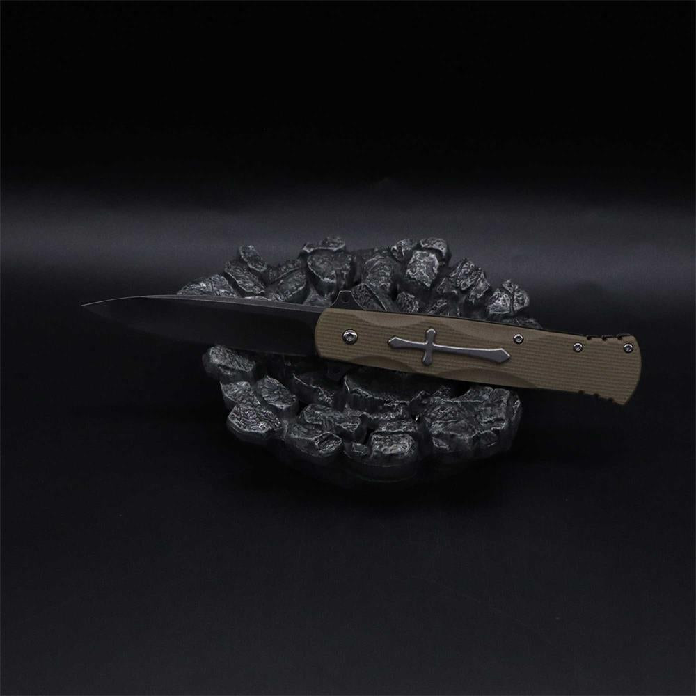 Cross Knife Christian Folding Knife - Tophatter Daily Deals