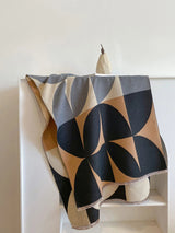 Oversized Womens Scarf - Reversible Geometric Cashmere - Tophatter Daily Deals