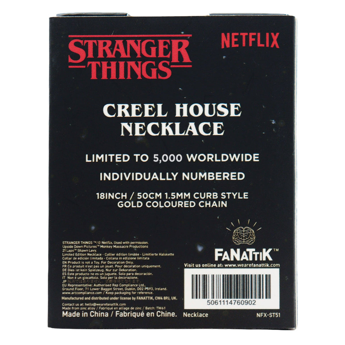 Stranger Things - Limited Edition Creel House Window Necklace Necklace - Tophatter Daily Deals