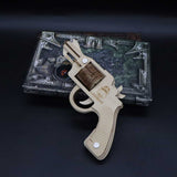 Assembled Colt Law Enforcement Officer Wooden Rubber Band Gun Model Kit - Tophatter Daily Deals