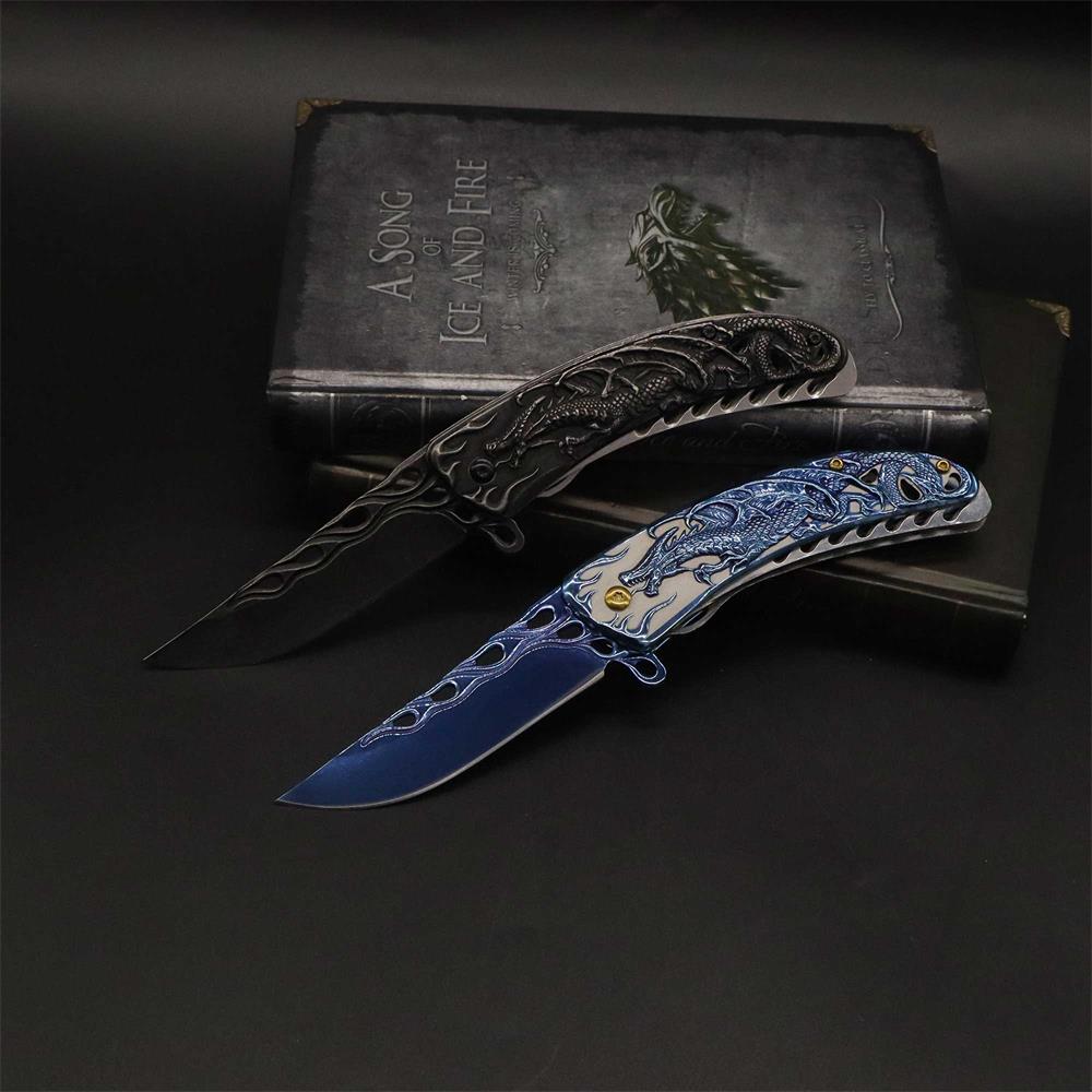 3D Western Dragon Folding Knife - Tophatter Daily Deals