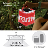 Hakol Solar Camping Lantern - Inflatable LED Lamp Perfect for Camping Outdoor Lighting - Tophatter Daily Deals