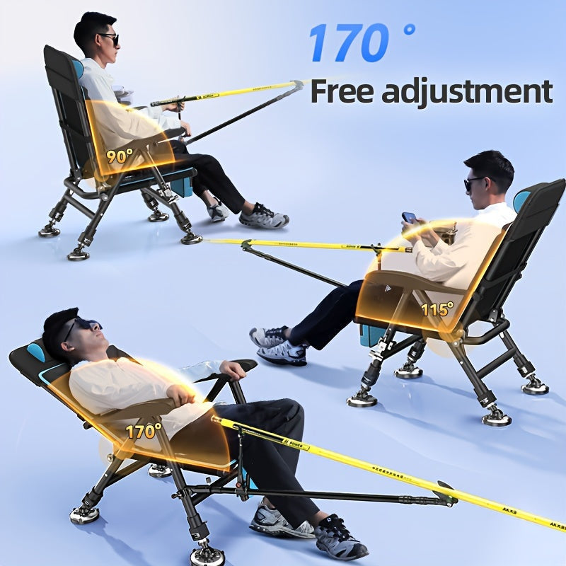 Fishing Chair with Cushion Outdoor > Fishing - Tophatter Daily Deals