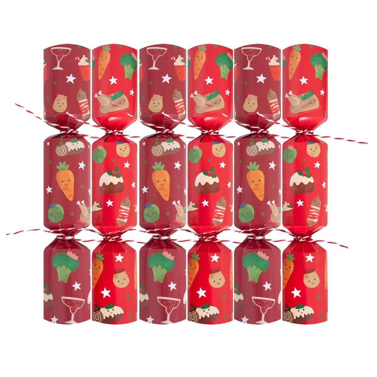 Festive Feast Frenzy Game | 6 Family Christmas Crackers Christmas Dinner Game Christmas Cracker - Tophatter Daily Deals