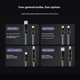 12m Lengthened Super Soft Liquid Four-in-one For Android Fast Charge Data Cable 0 - Tophatter Daily Deals