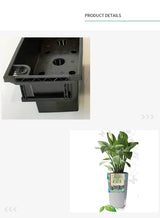 Balcony Rattan Long Flower Pot Automatic Water Feeding Lazy Flower Pot Large Planting Basin 0 - Tophatter Daily Deals