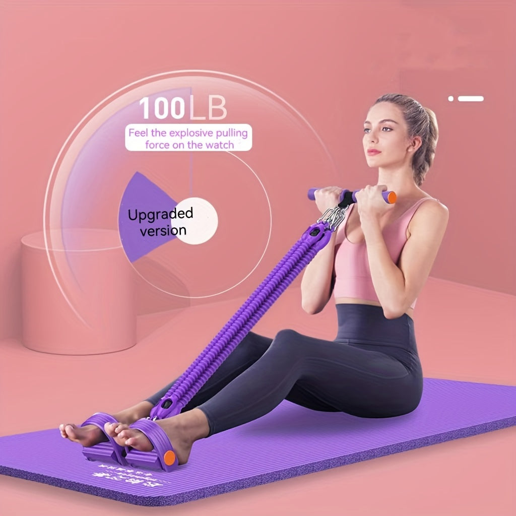 Chest Expander Pedal Resistance Band Home Fitness Fitness - Tophatter Daily Deals