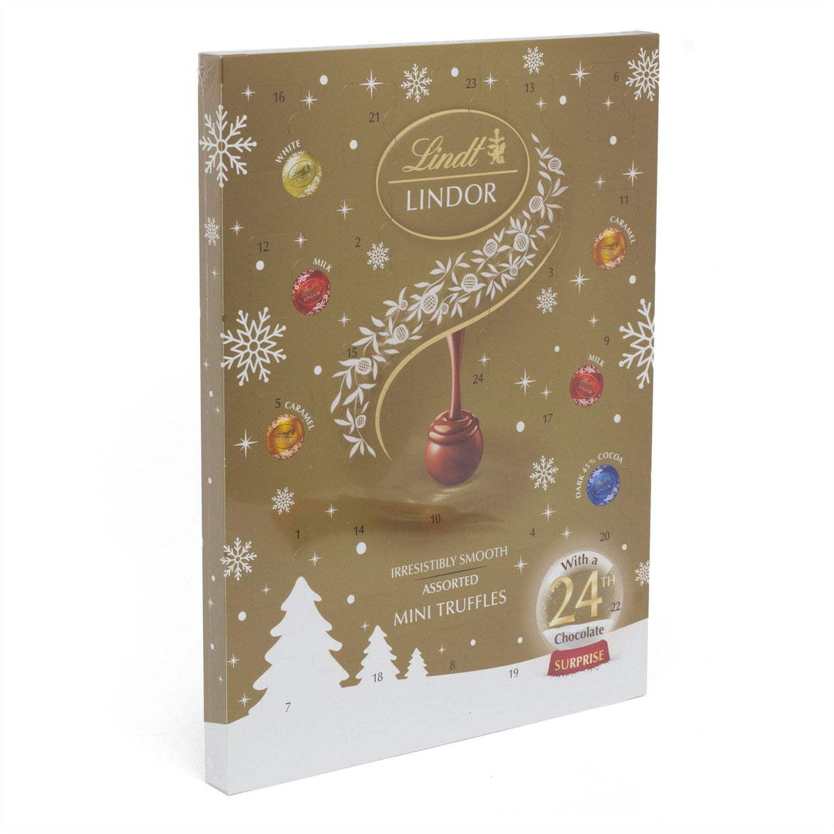 Lindt Lindor Mini Advent Calendar with 24 Truffles | Chocolate Advent Calendar Advent Calendar - Tophatter Daily Deals