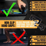 Powerpress Push Up - 12in1 Push Up Rack Board Fitness Workout Train Gym Muscle Exercise Pushup Stand Exercise & Fitness - Tophatter Daily Deals