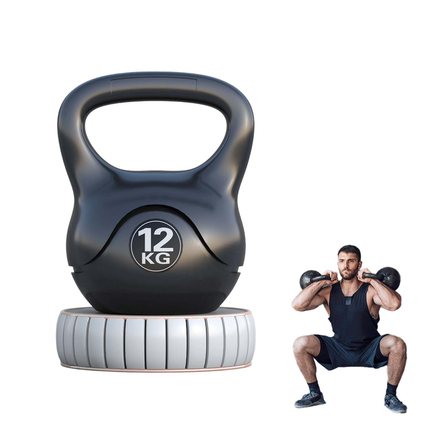 Cast Iron Kettlebell Set – Weight Set for Home Gym (6KG to 16KG) Exercise & Fitness - Tophatter Daily Deals