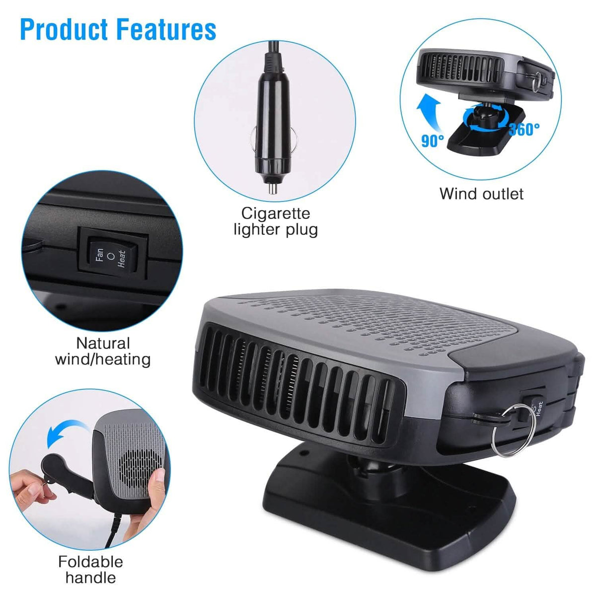 12V 150W Portable Car Auto Heater Automotive - Tophatter Daily Deals