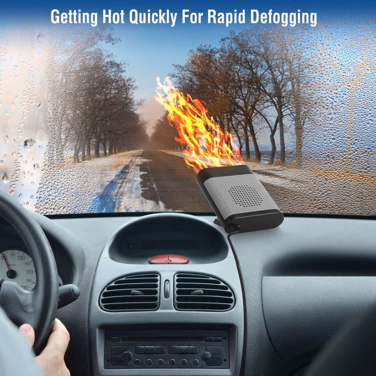 12V 150W Portable Car Heater with Air Purification Automotive - Tophatter Daily Deals