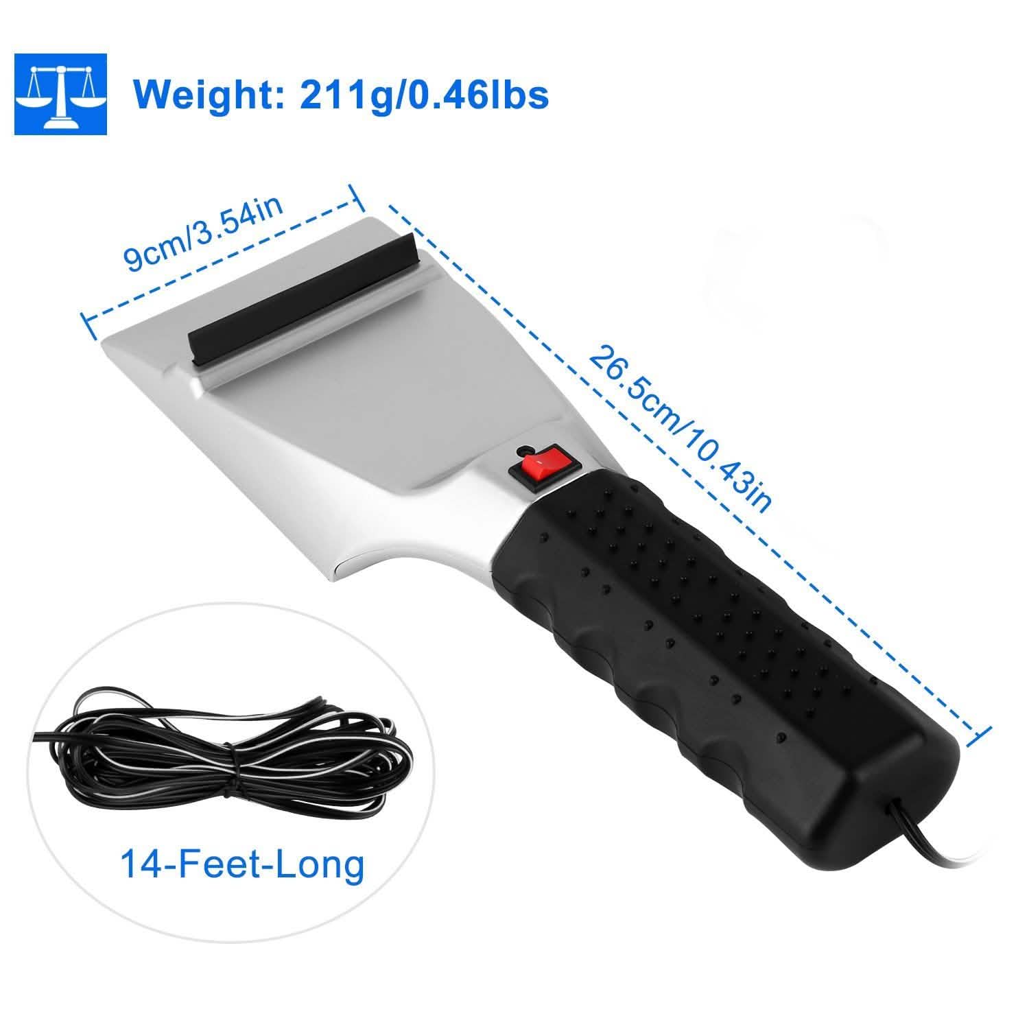 12V Car Electric Heated Ice Snow Scraper Automotive - Tophatter Daily Deals