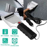 12V Car Electric Heated Ice Snow Scraper Automotive - Tophatter Daily Deals