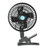 12V Car Fan Oscillating Clip on Cooling Fan with 2 Speeds 120° Rotation Automotive - Tophatter Daily Deals