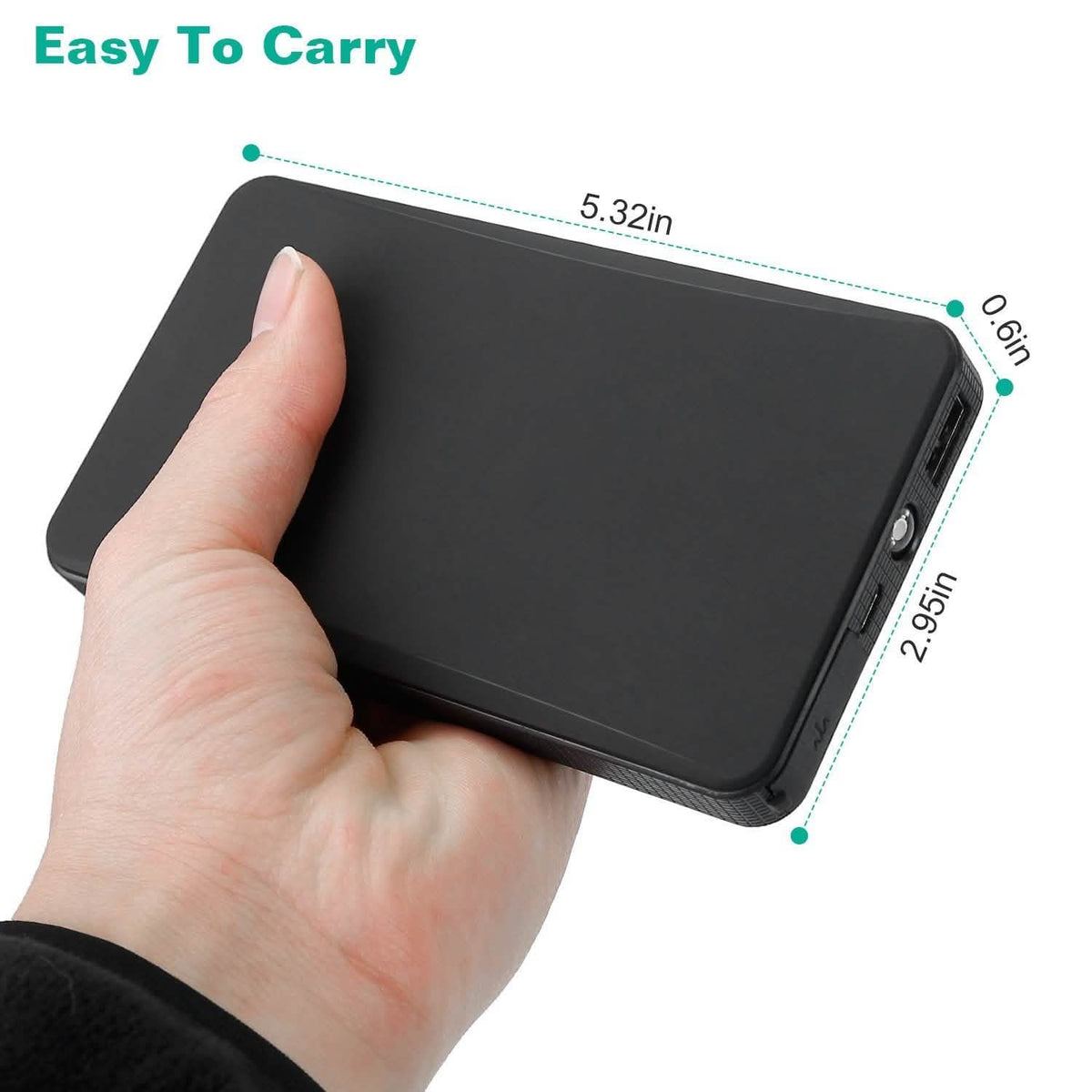 12V Car Jumper Starter 300A Peak 20000 mAh Battery Charger Automotive - Tophatter Daily Deals