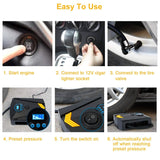 12V DC 100W 150PSI Digital Tire Inflator Automotive - Tophatter Daily Deals