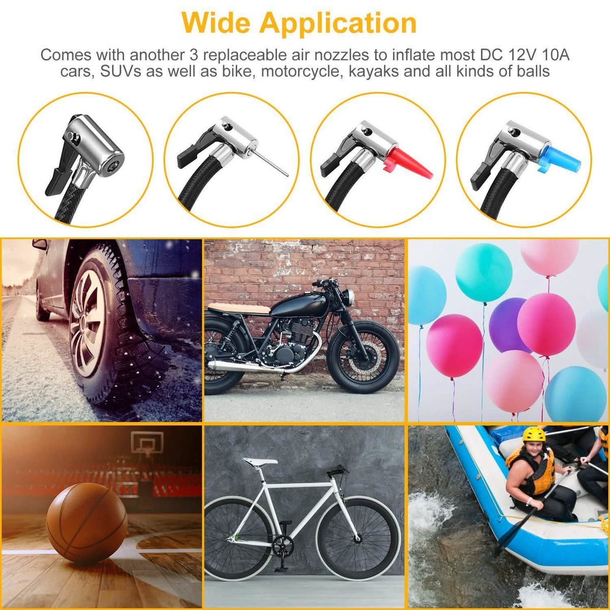 12V DC 100W 150PSI Digital Tire Inflator Automotive - Tophatter Daily Deals