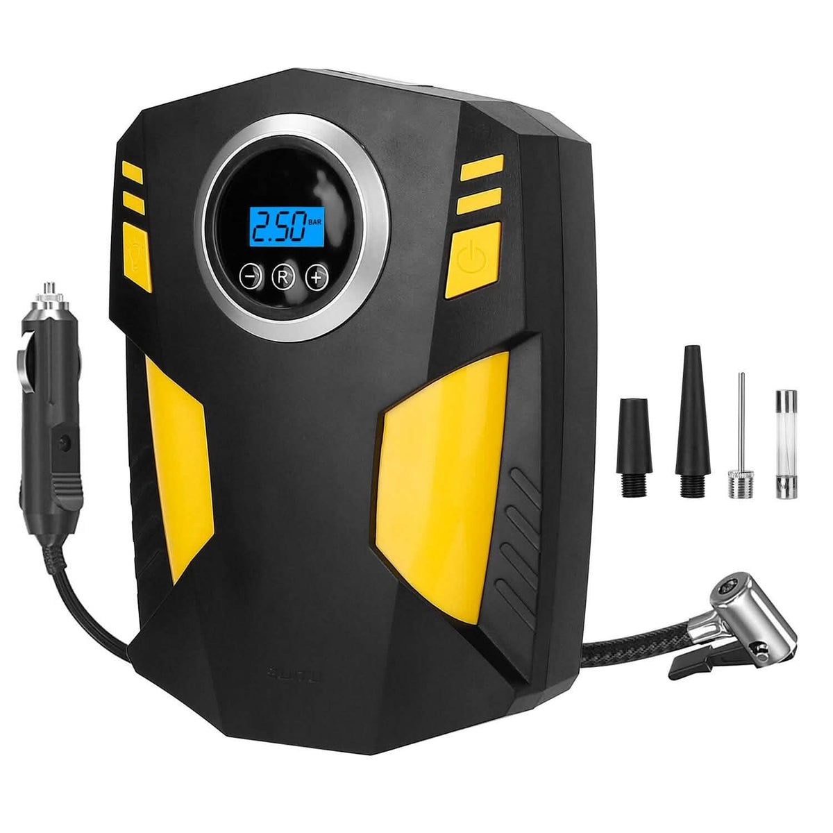 12V Digital Car Air Pump Compressor with LED Light 150 PSI Automotive - Tophatter Daily Deals