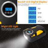 12V Digital Car Air Pump Compressor with LED Light 150 PSI Automotive - Tophatter Daily Deals