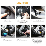 12V Digital Car Tire Inflator with LED Light 150 PSI Automotive - Tophatter Daily Deals