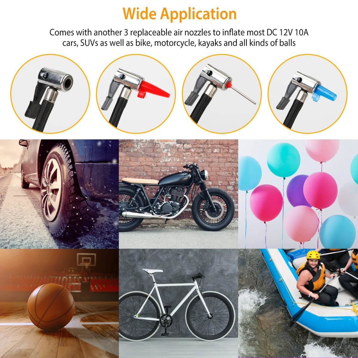 12V Digital Car Tire Inflator with LED Light 150 PSI Automotive - Tophatter Daily Deals