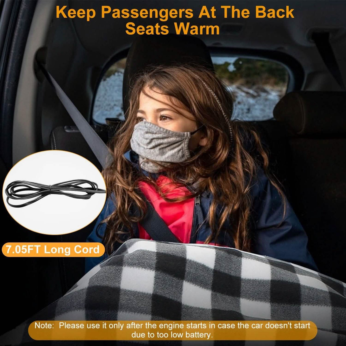 12V Electric Car Heated Blanket Automotive - Tophatter Daily Deals