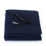 12V Electric Car Heated Blanket Dark Blue Automotive - Tophatter Daily Deals