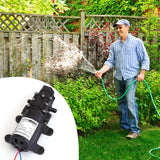 12V Water Pump with 2 Hose Clamps 123PSI Self Priming Sprayer Pump Garden & Patio - Tophatter Daily Deals