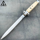 13" AKC Italian Stiletto (MASSIVE KNIFE)-GS122 Ivory Handle KNIVES - Tophatter Daily Deals