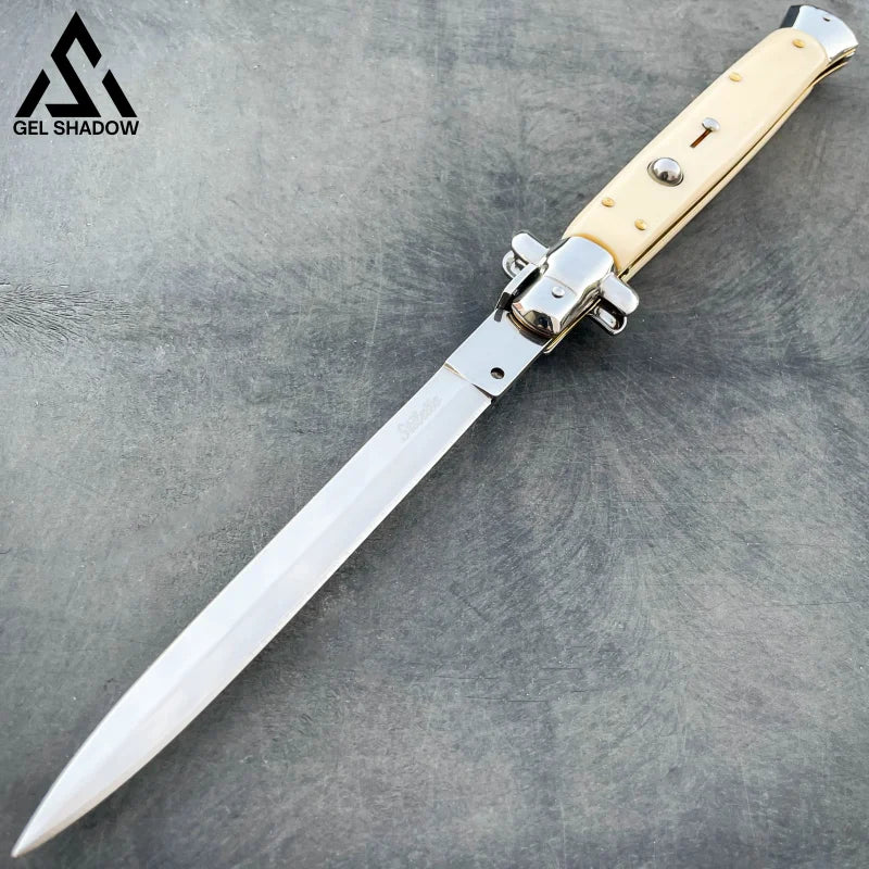 13" AKC Italian Stiletto (MASSIVE KNIFE)-GS122 Ivory Handle KNIVES - Tophatter Daily Deals