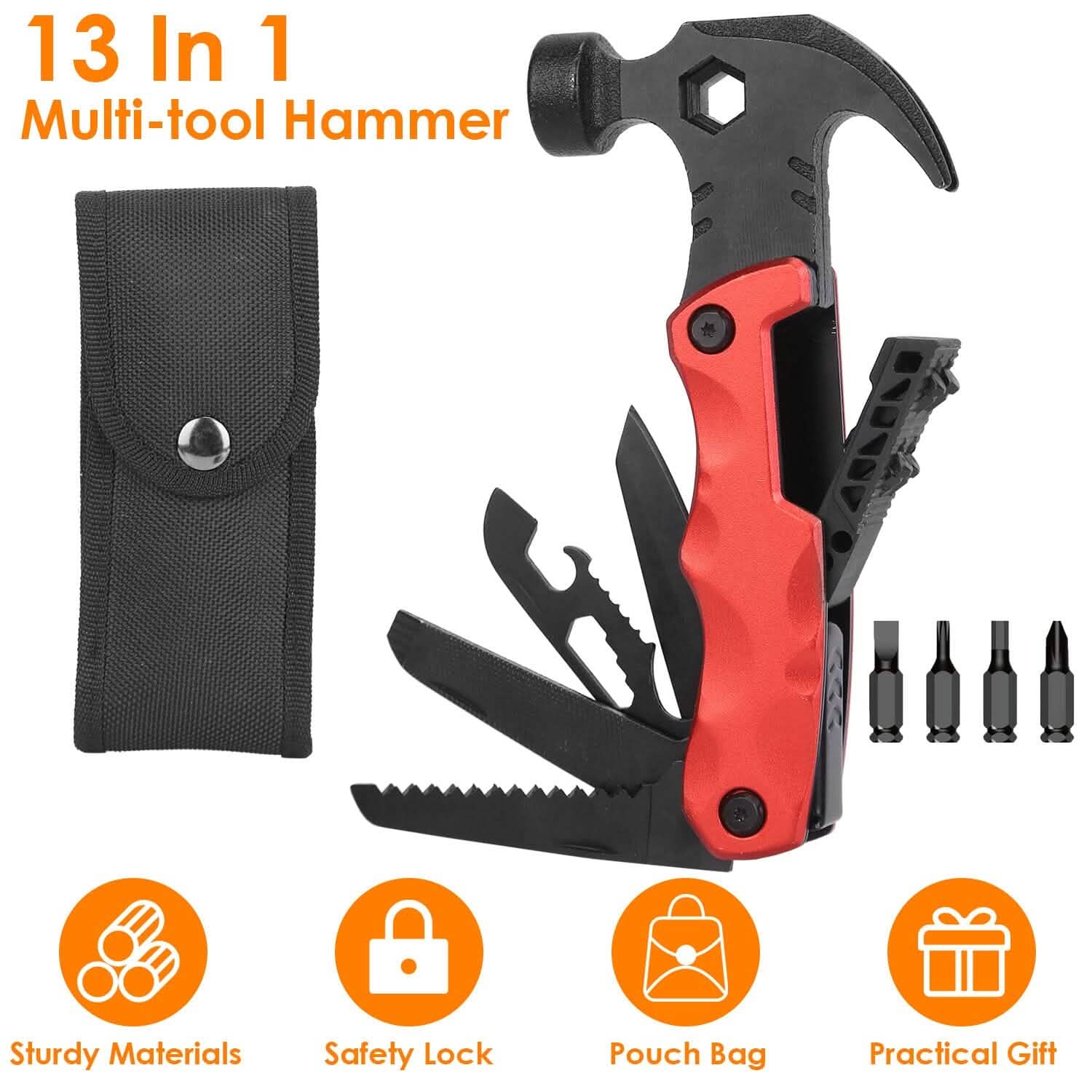 13-in-1 Multi-tool Hammer Camping Survival Tool Outdoor Recreation - Tophatter Daily Deals