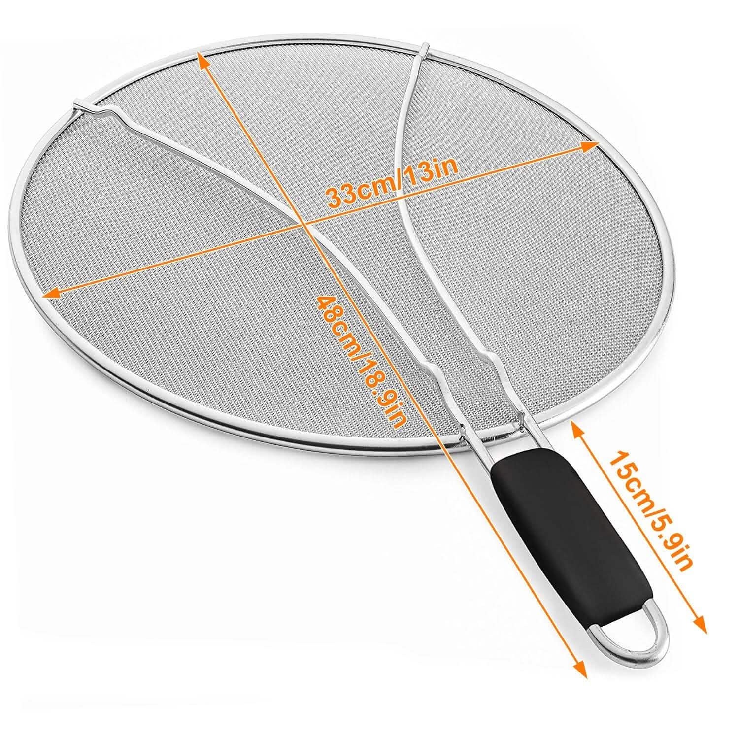 13-Inch Stainless Steel Grease Splatter Screen Kitchen Tools & Gadgets - Tophatter Daily Deals